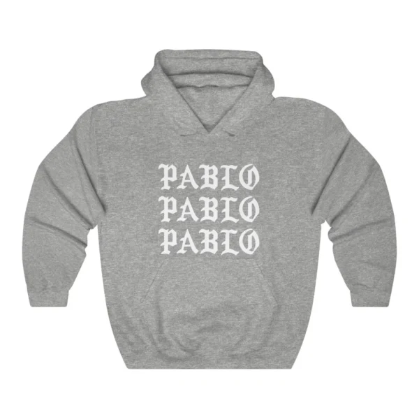 Kanye West Merch Life of Pablo Grey Hoodie