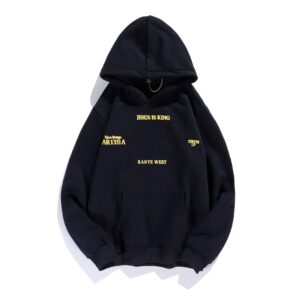 Jesus Is King Kanye West Fleece Hoodie Black 