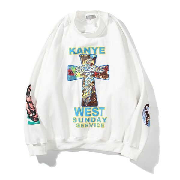 Kanye West Hoodies Sunday Service Sweatshirts Men 