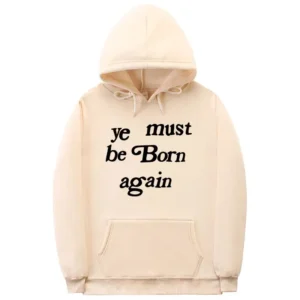 YE MUST BE BORN AGAIN HOODIE PINK