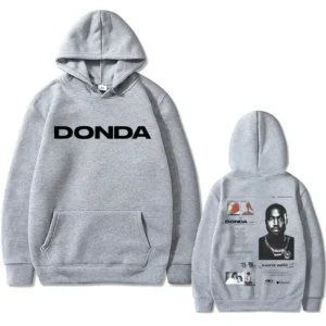 Kanye West Donda Double-Sided Print Hoodie Grey