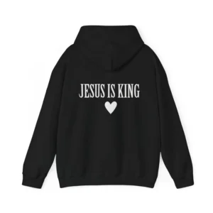 JESUS IS KING - BLACK HOODIE