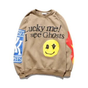 Kanye West Lucky Me I See Ghosts Brown Sweatshirt