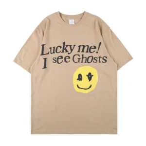 Kanye West Lucky Me I See Ghosts Lite Brown Tee