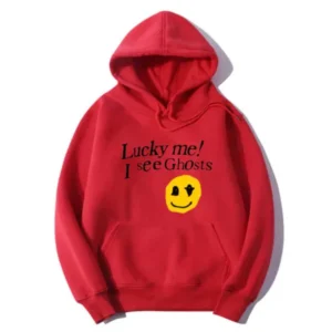 Lucky Me I See Ghosts Hoodie Red