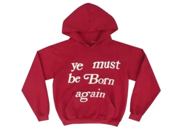 Kanye West Ye Must Be Born Again Red Hoodie